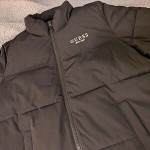 GUESS Black Puffer Jacket for Men
